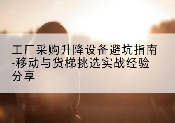 东明移动式升降机怎么选-工厂采购升降设备避坑指南-移动与货梯挑选实战经验分享